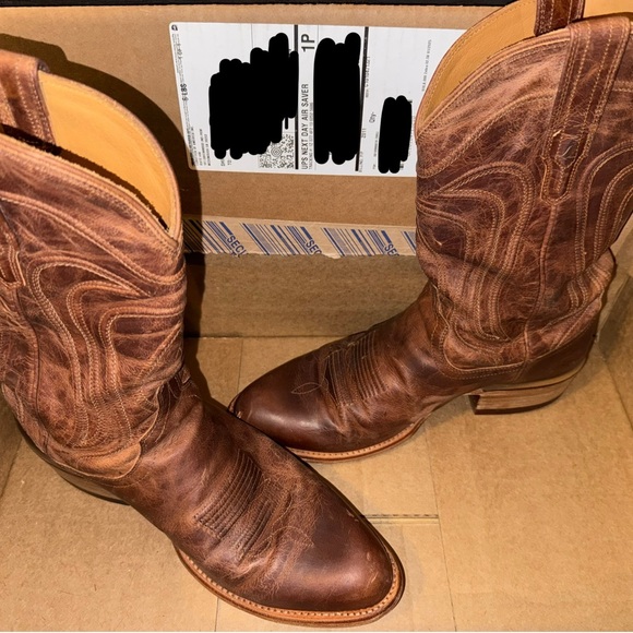 Men's Scotch Goat Brown Leather Tecova Boots size 11 D. - Picture 2 of 3